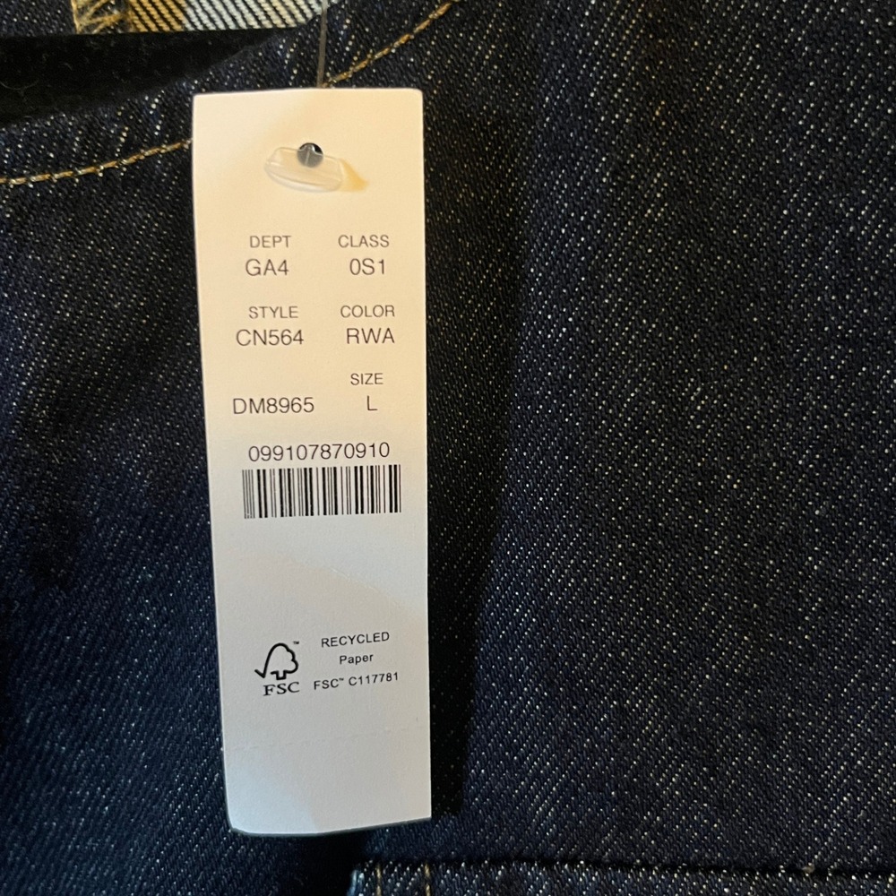 J.Crew Patch Pocket Denim Shift Dress NWT Women L Sleeveless Mini Utility Office - Picture 5 of 12
